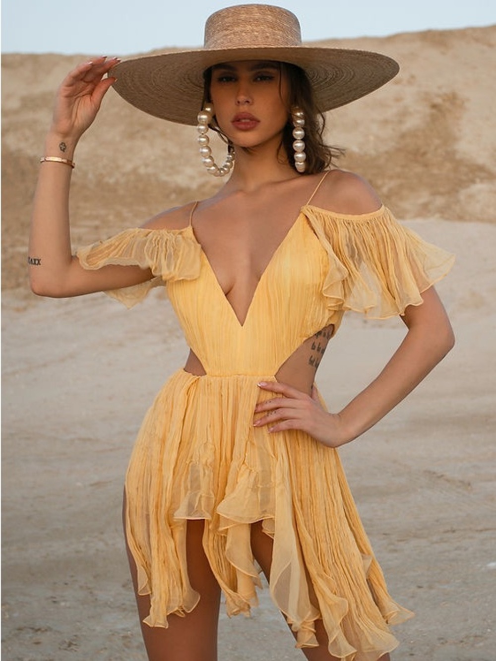 Cinderella's Closet Nephirtiti Dress Yellow